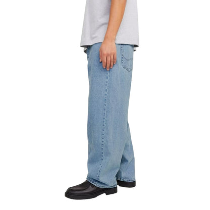 Blue Denim - Lifestyle - Jack And Jones Mens Denim Relaxed Wide Leg Jeans