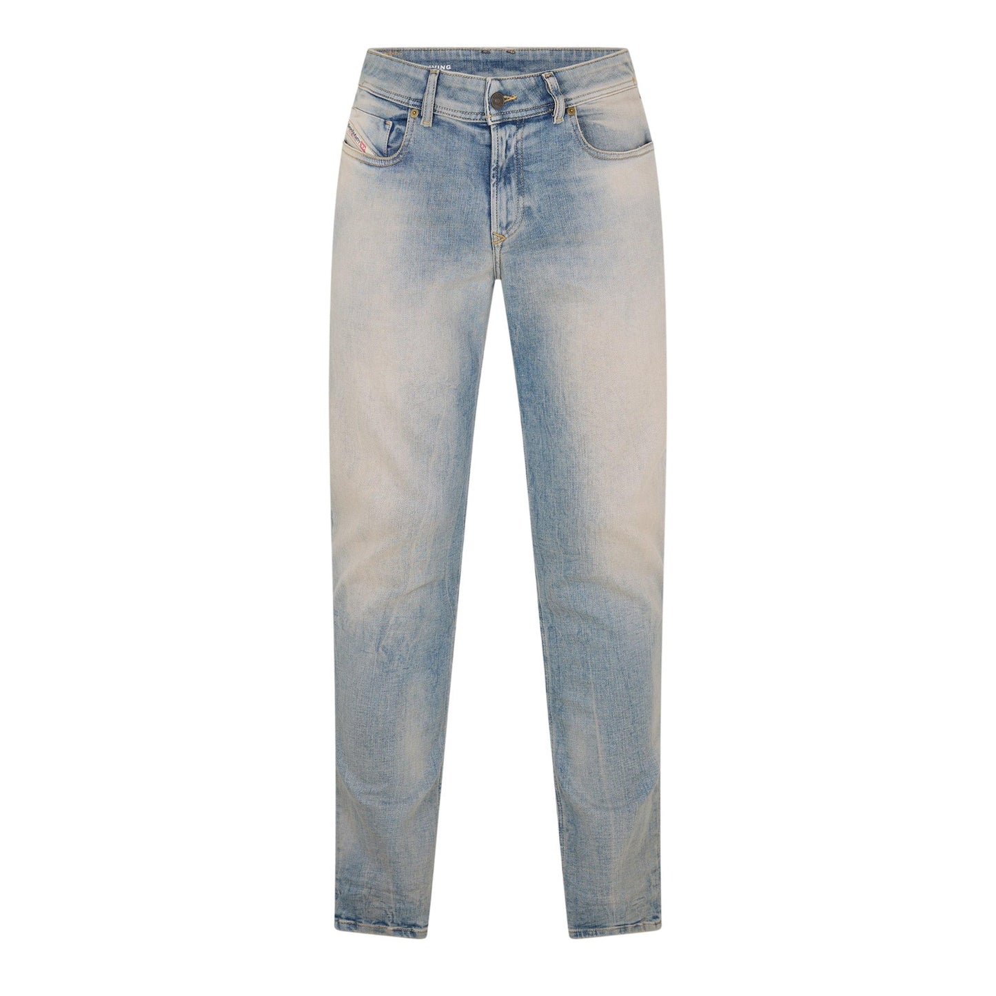 Blue Denim - Front - Diesel Mens D-Finitive Denim Jeans