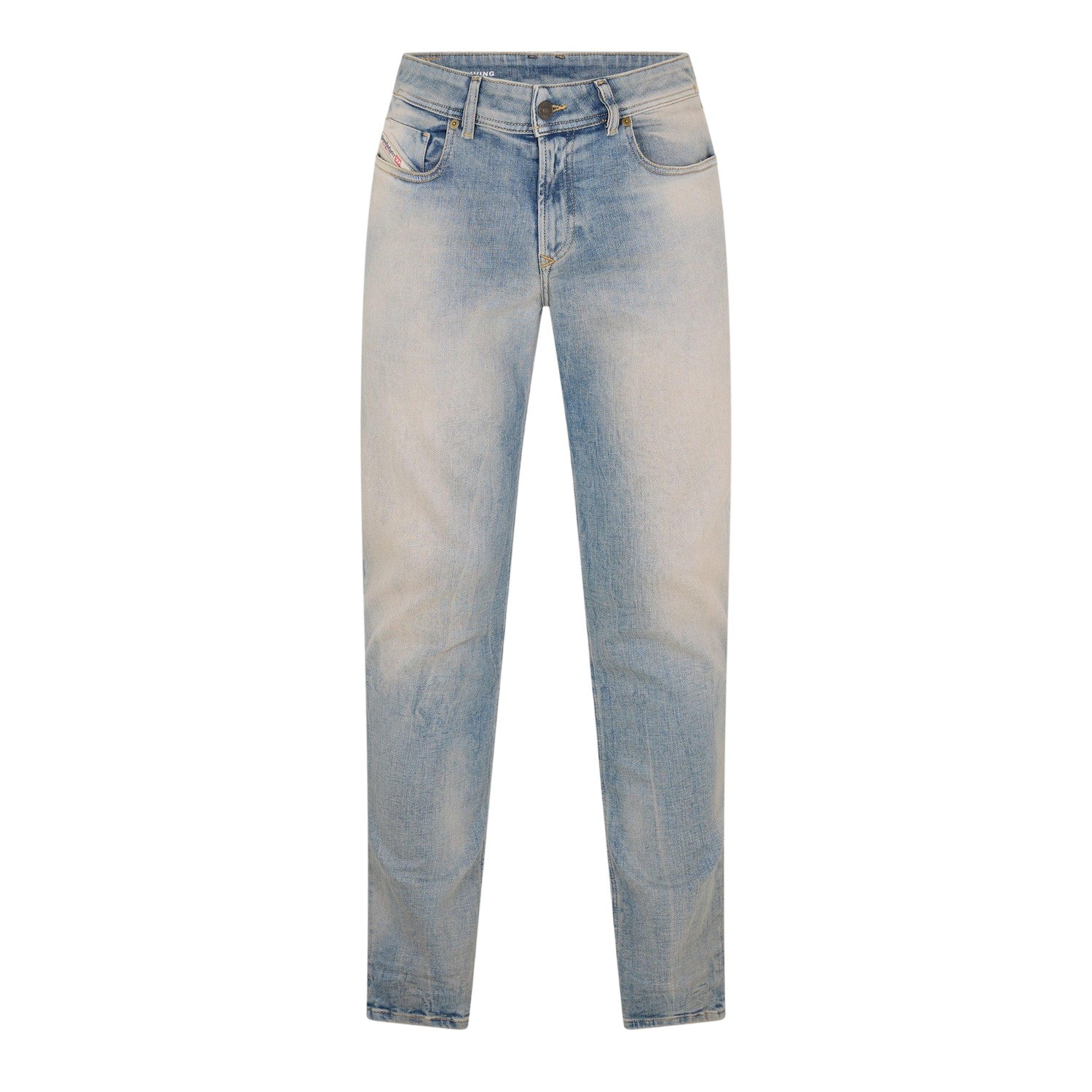 Blue Denim - Front - Diesel Mens D-Finitive Denim Jeans