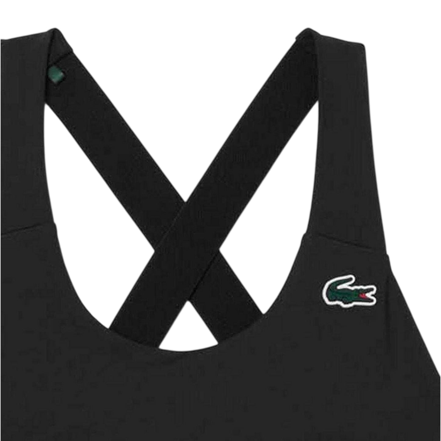 Black - Side - Lacoste Womens-Ladies Stretch Breathable Bralette