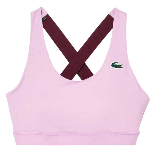 Pink - Front - Lacoste Womens-Ladies Stretch Breathable Bralette