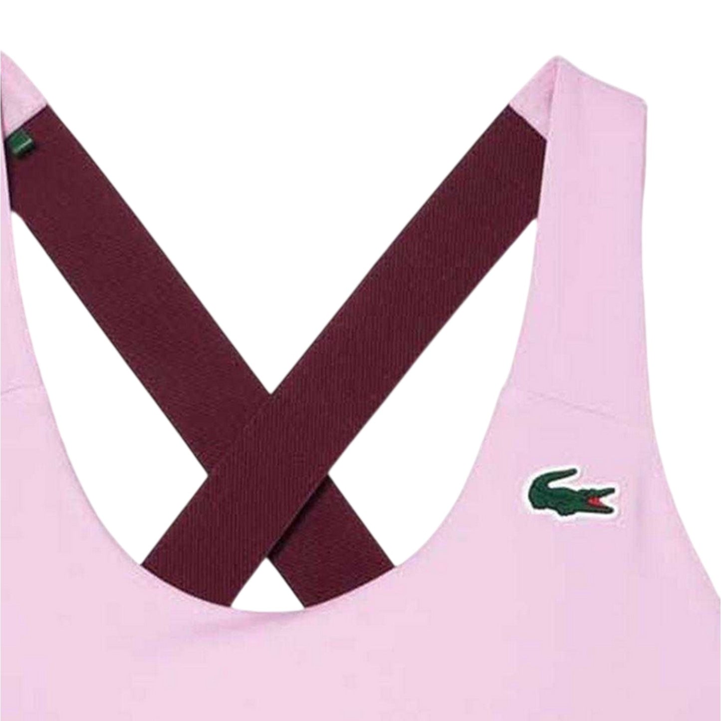 Pink - Side - Lacoste Womens-Ladies Stretch Breathable Bralette