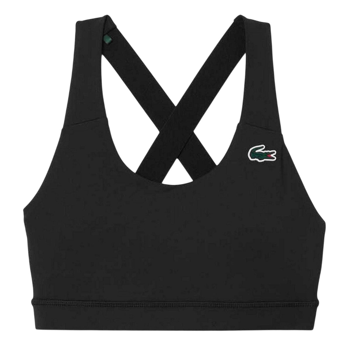 Black - Front - Lacoste Womens-Ladies Stretch Breathable Bralette
