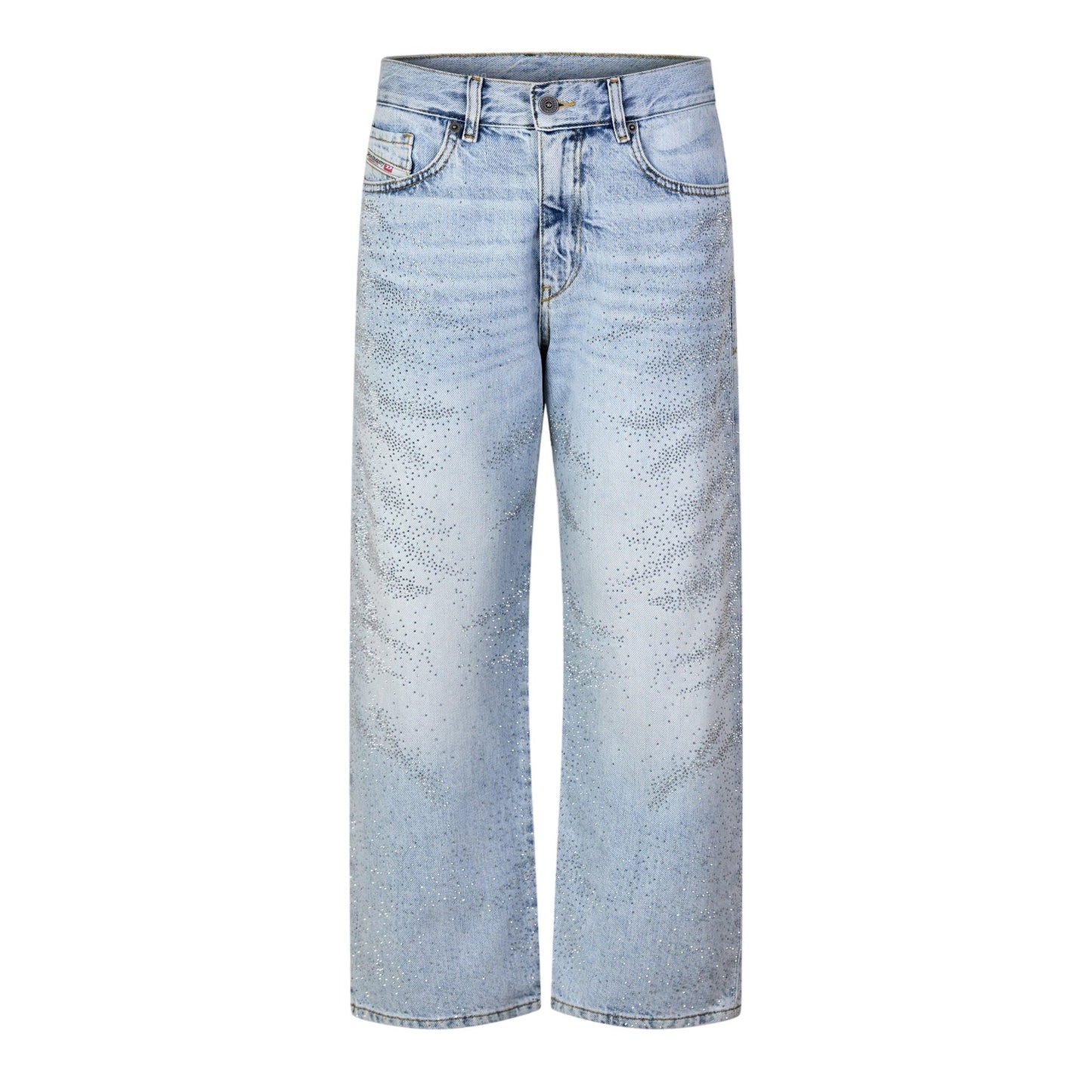 Blue Denim - Back - Diesel Womens-Ladies 2016 Straight Leg Jeans