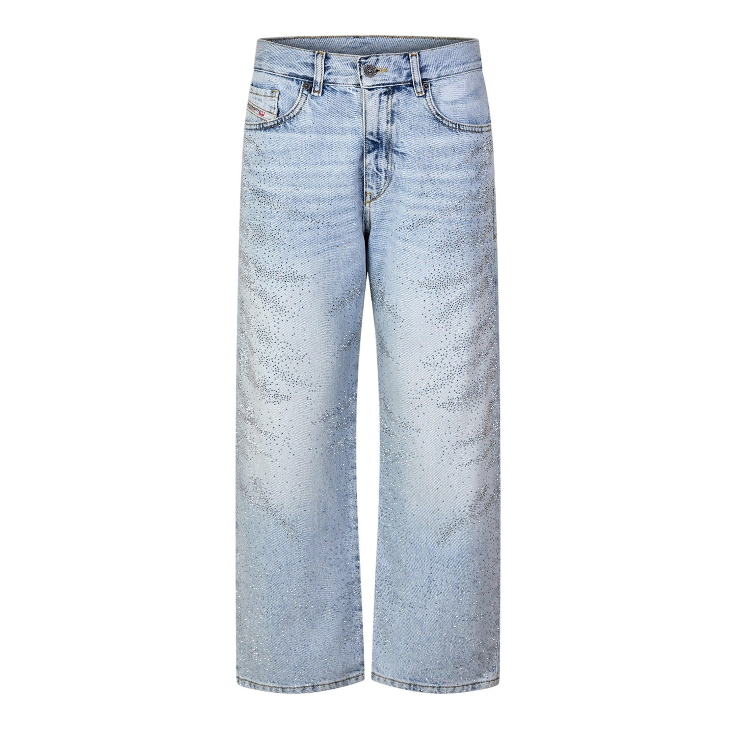 Blue Denim - Back - Diesel Womens-Ladies 2016 Straight Leg Jeans