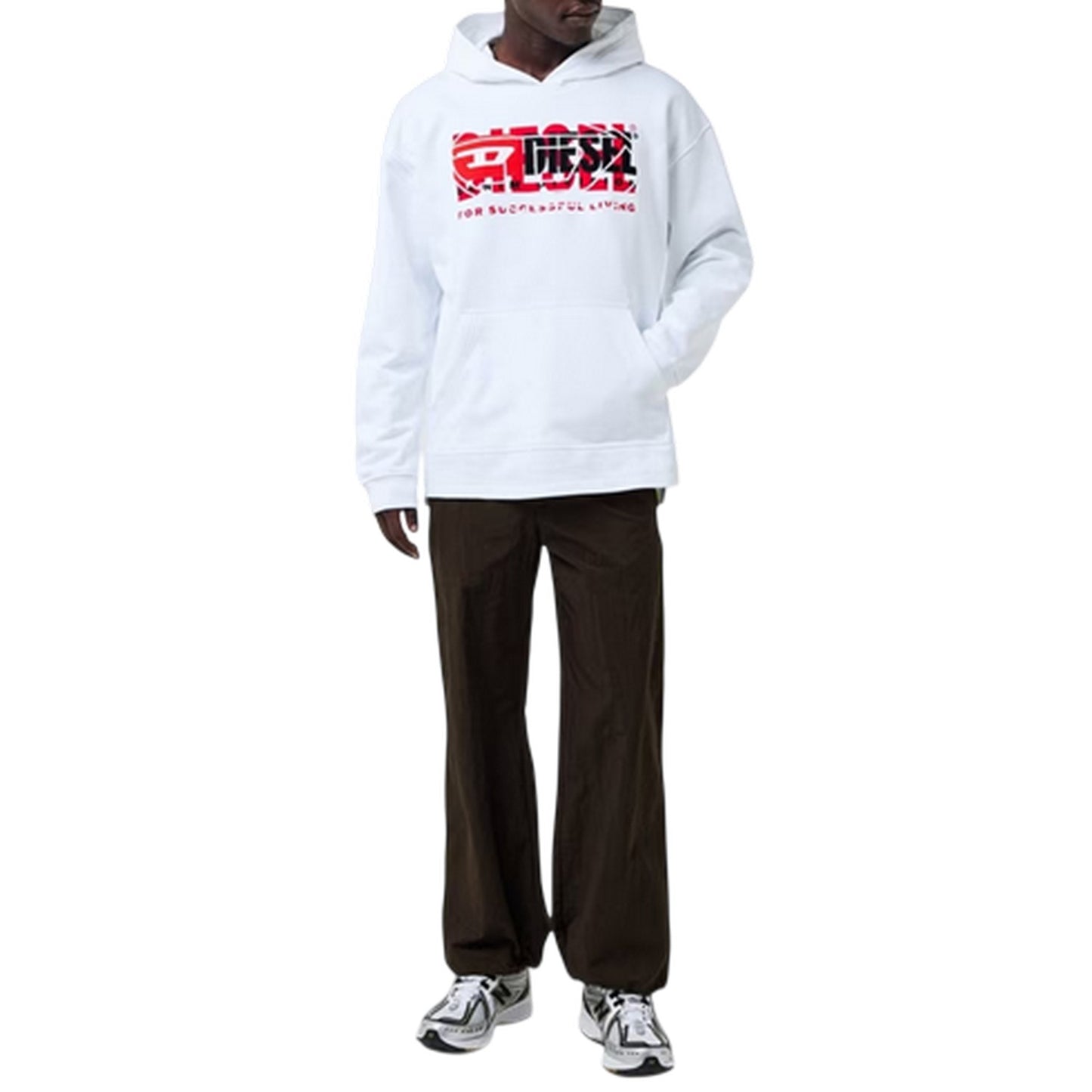 Black - Pack Shot - Diesel Mens Straight Leg Trousers