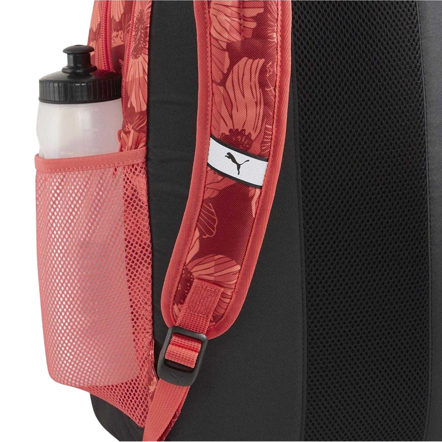 Red - Side - Puma Academy Floral Backpack