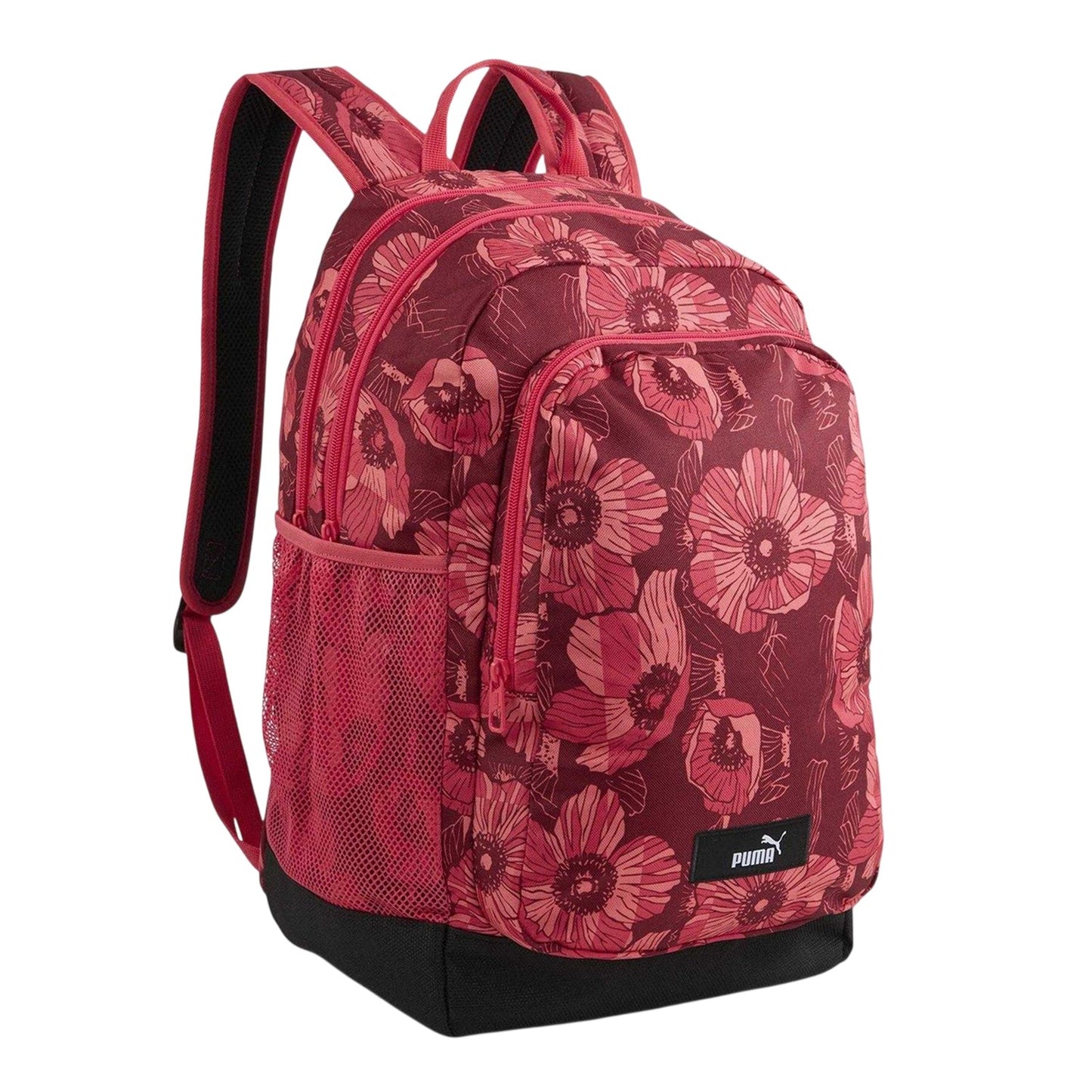 Red - Front - Puma Academy Floral Backpack