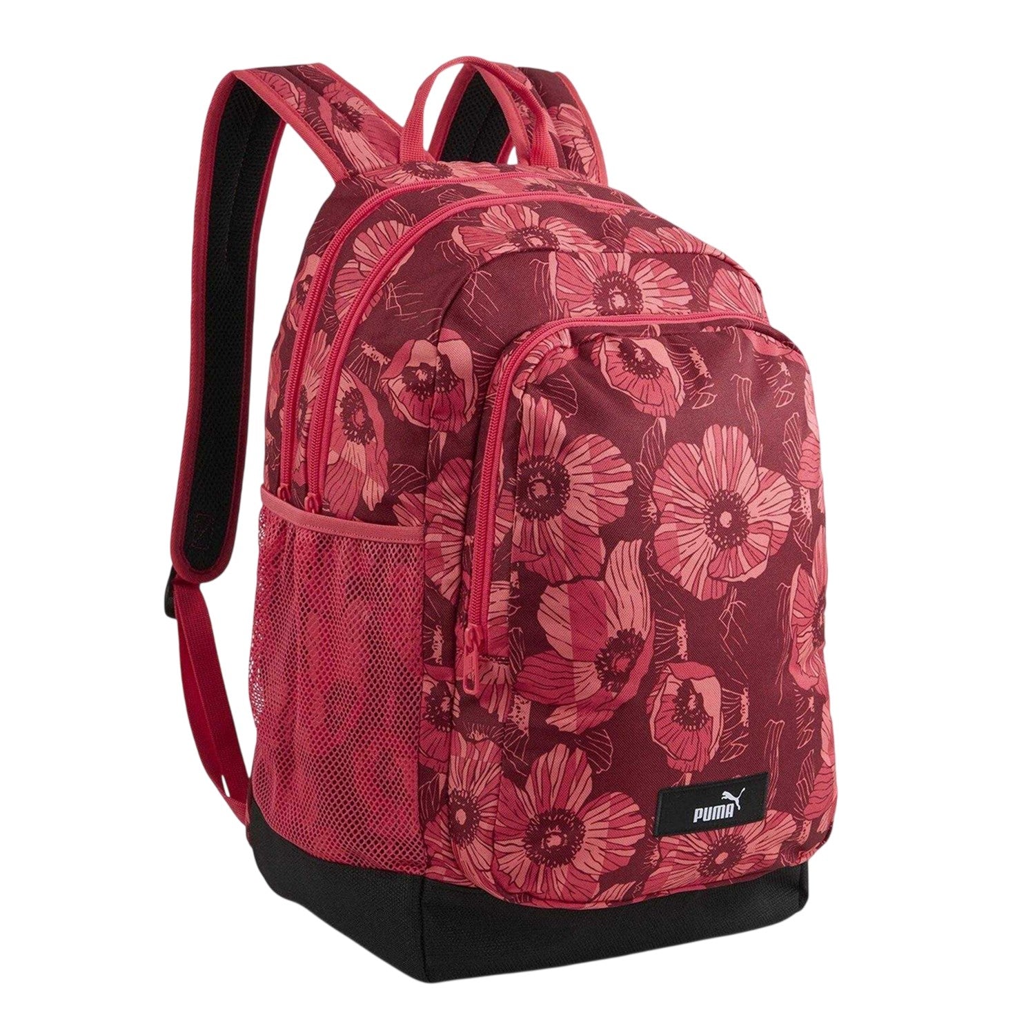 Red - Front - Puma Academy Floral Backpack