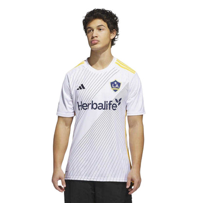 White-Blue - Side - Adidas Mens LA Galaxy 24-25 Football Jersey