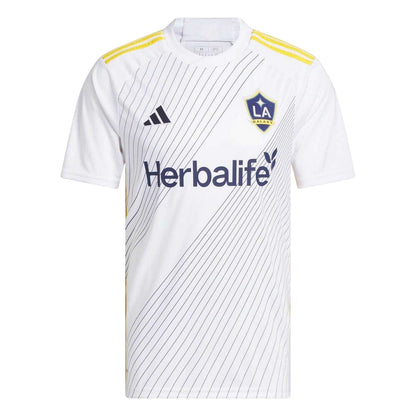 White-Blue - Front - Adidas Mens LA Galaxy 24-25 Football Jersey
