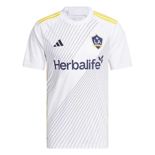 White-Blue - Front - Adidas Mens LA Galaxy 24-25 Football Jersey