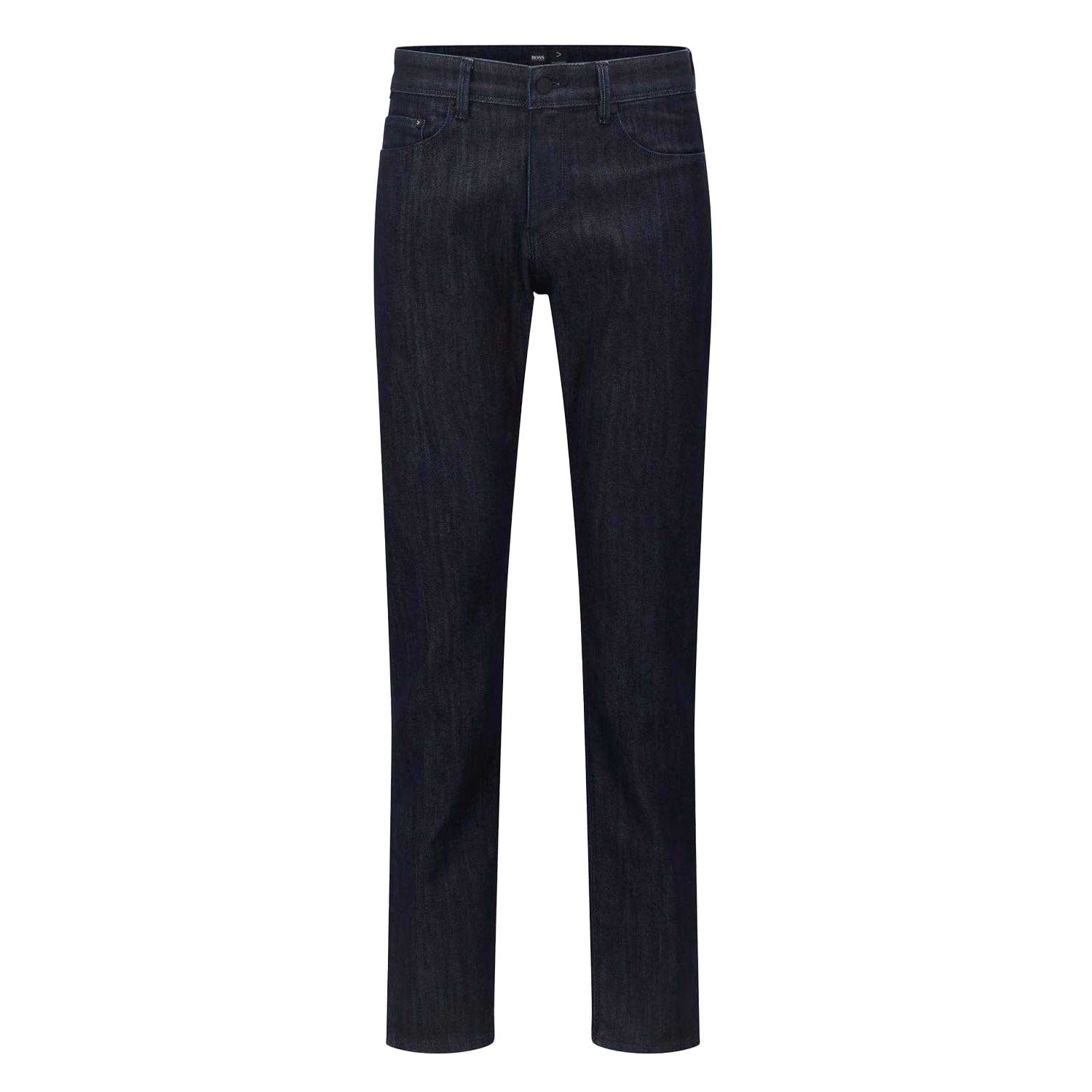 Navy - Front - Boss Mens Delaware3 Slim Jeans