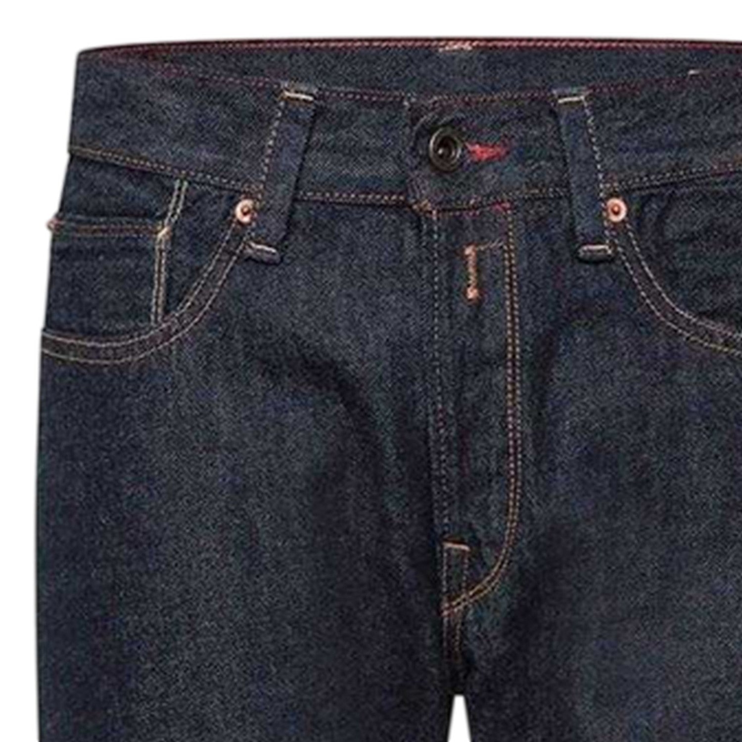 Blue - Side - Replay Mens Deryck Regular Jeans