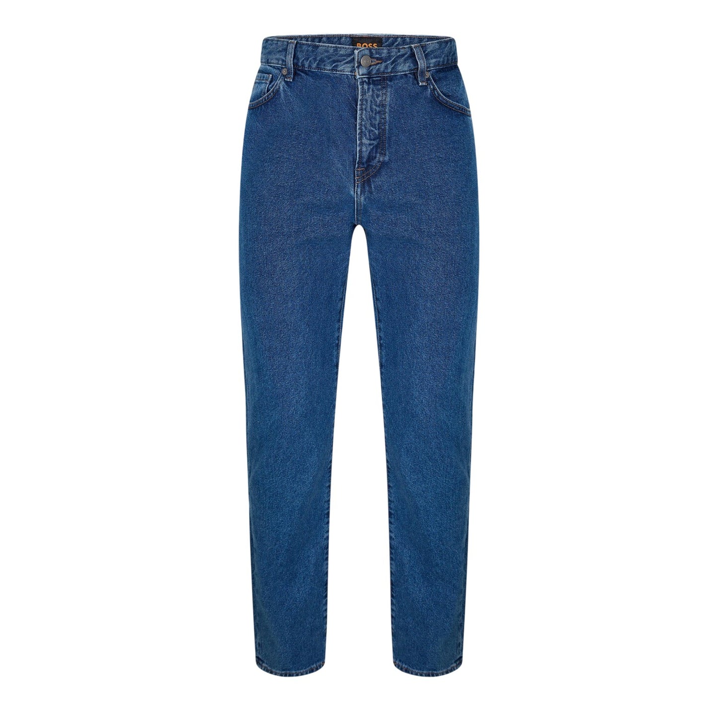 Turquoise-Aqua - Front - Boss Mens Re.Maine Denim 5 Pockets Jeans