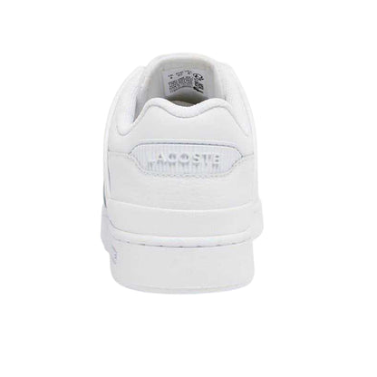 White - Back - Lacoste Mens Cage Leather Court Trainers