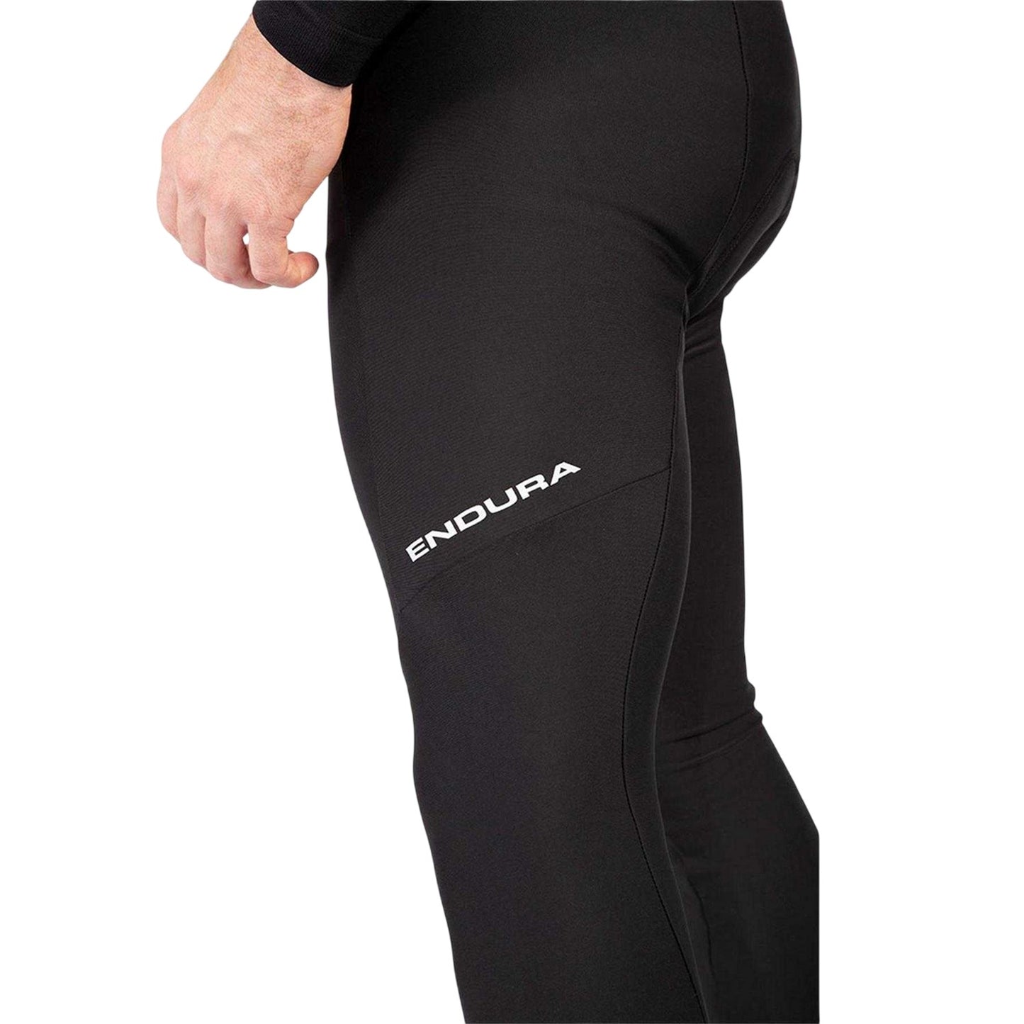 Black - Side - Endura Mens Cycling Bib Tights