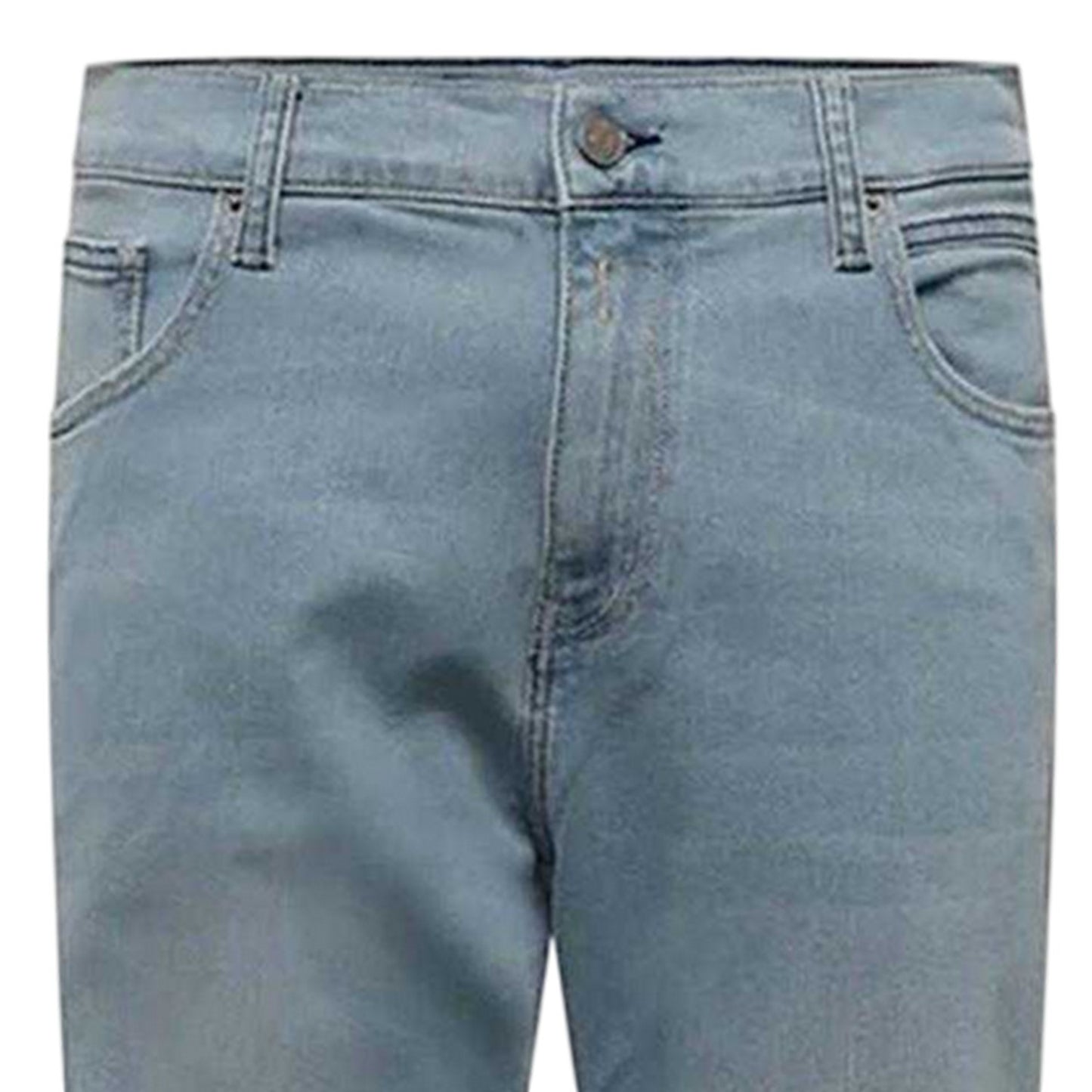 Blue - Back - Replay Mens Sandot Straight Leg Tapered Jeans