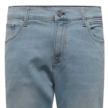 Blue - Back - Replay Mens Sandot Straight Leg Tapered Jeans