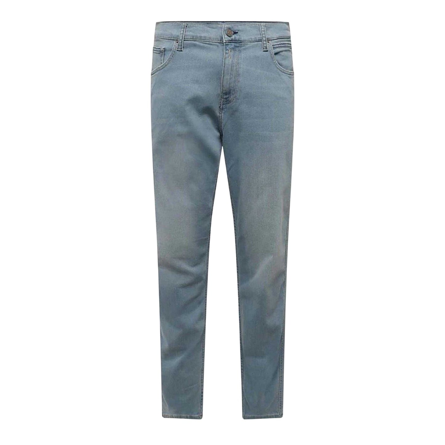 Blue - Front - Replay Mens Sandot Straight Leg Tapered Jeans