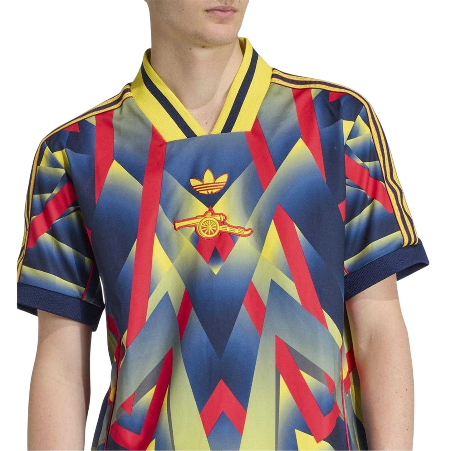 Yellow-Blue - Side - Adidas Mens Originals 25-26 Arsenal FC Football Jersey