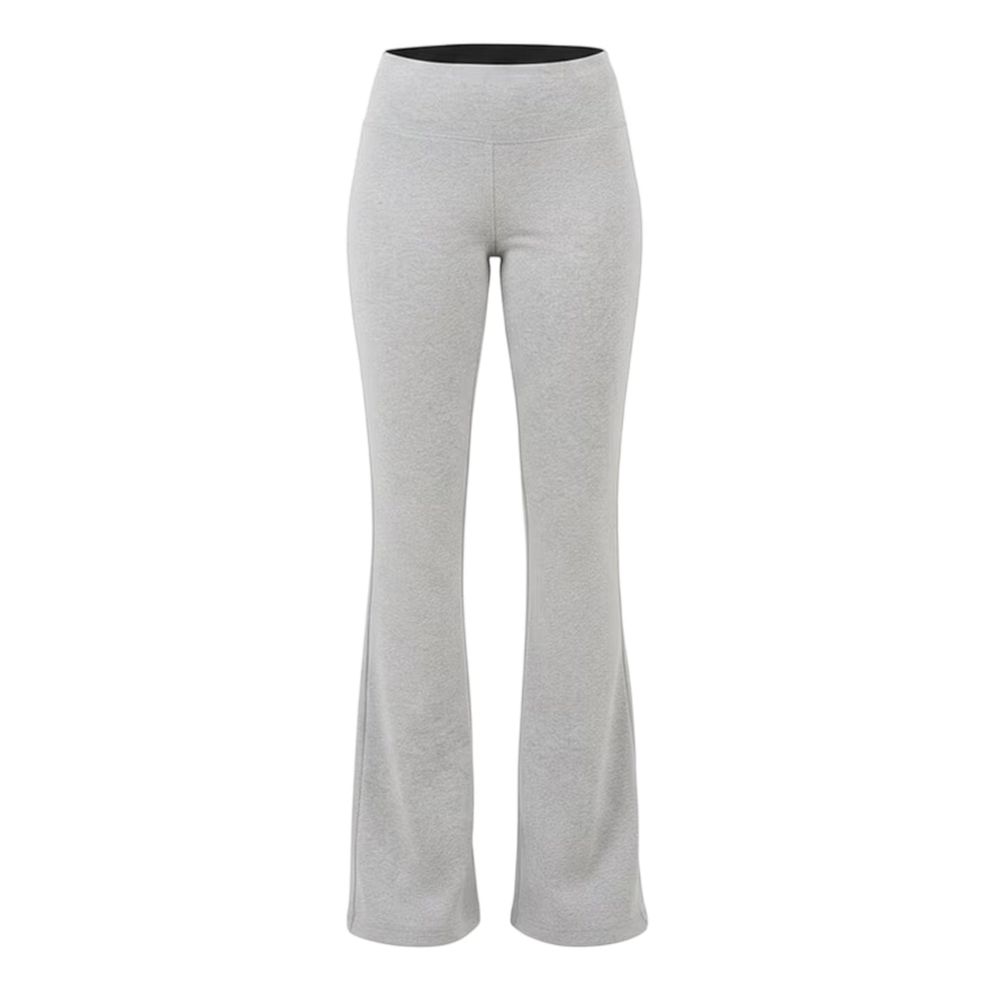 Light Grey Marl - Front - Brave Soul Womens-Ladies Flared Yoga Pants