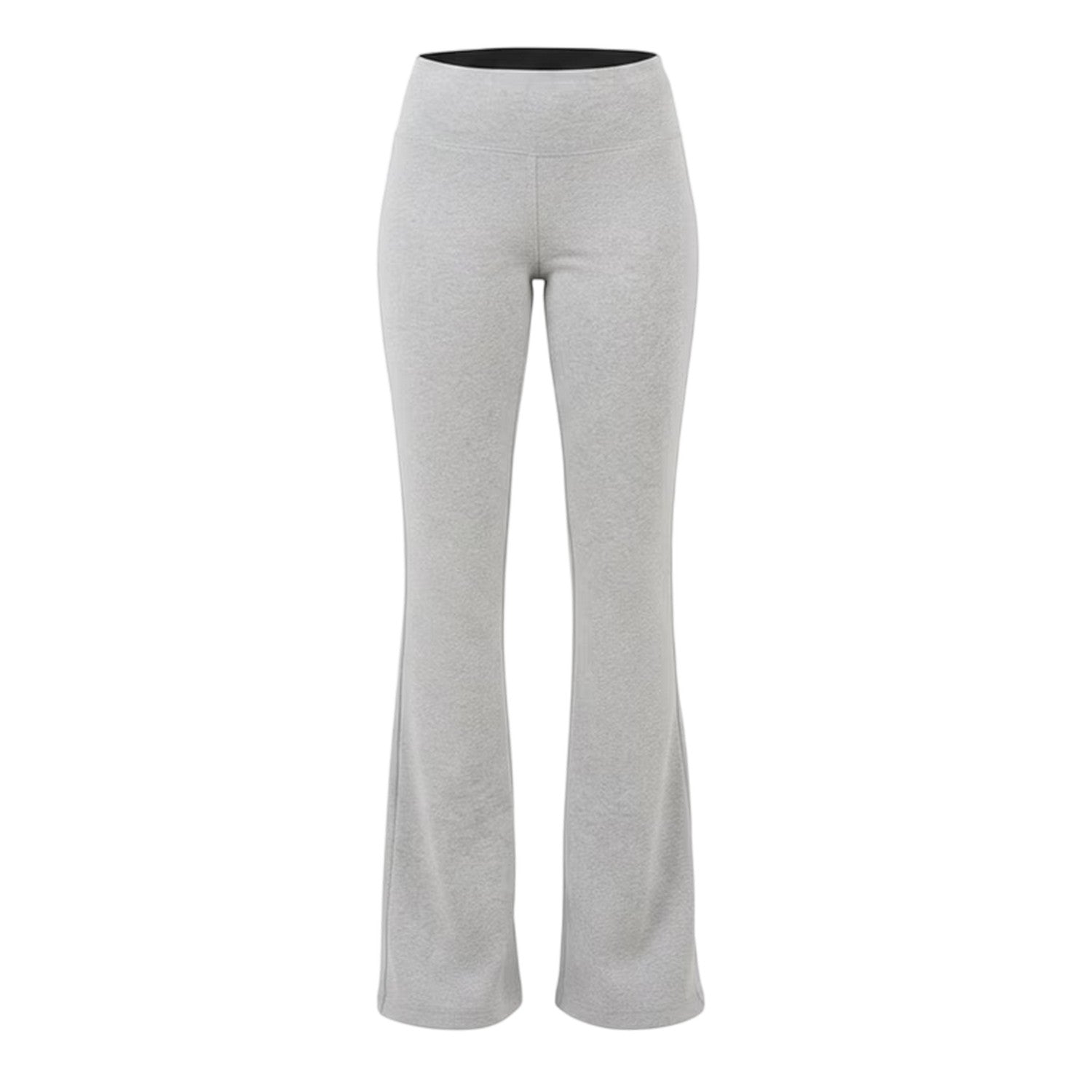 Light Grey Marl - Front - Brave Soul Womens-Ladies Flared Yoga Pants