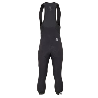 Black - Back - Endura Mens Zip Front Cycling Bib Shorts