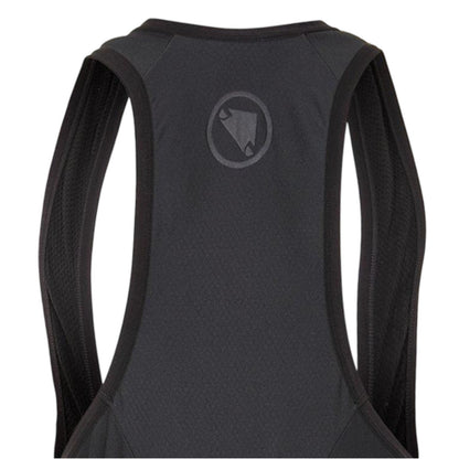 Black - Side - Endura Mens Zip Front Cycling Bib Shorts