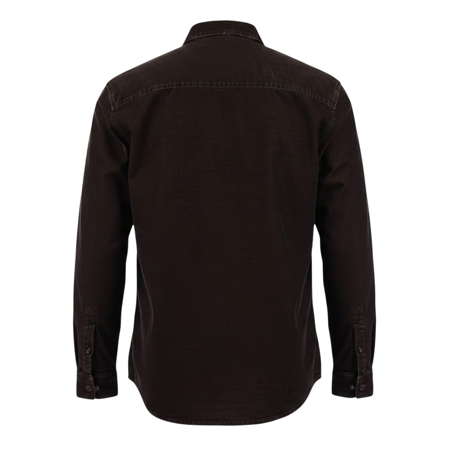 Brown - Back - Diesel Mens Simply Plain Overshirt
