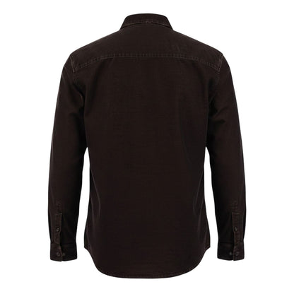 Brown - Back - Diesel Mens Simply Plain Overshirt