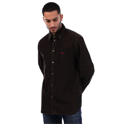 Brown - Lifestyle - Diesel Mens Simply Plain Overshirt