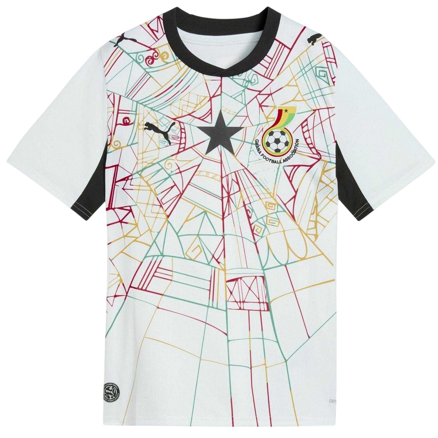 White-Red - Front - Puma Childrens-Kids Ghana World Cup 2026 Football Shirt