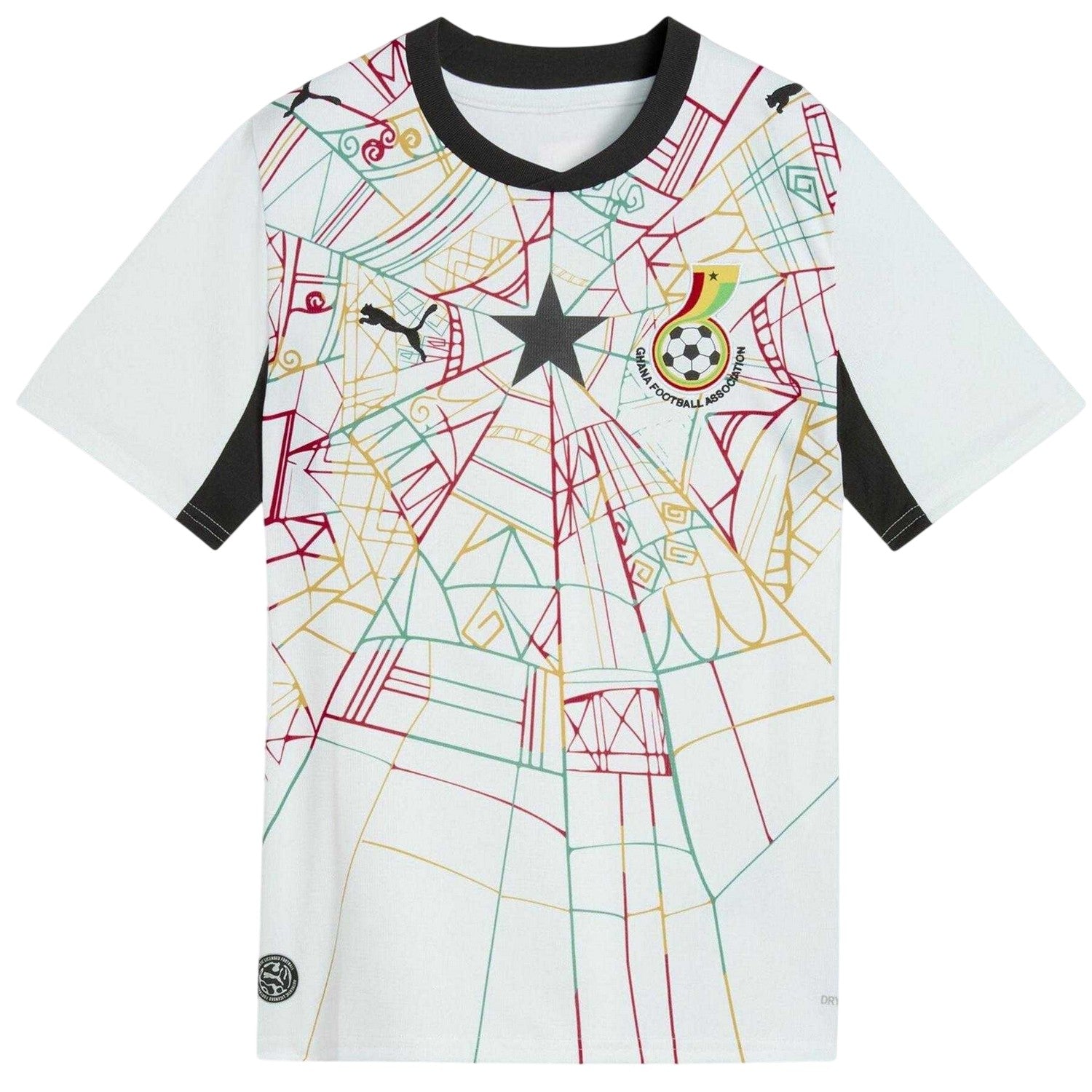 White-Red - Front - Puma Childrens-Kids Ghana World Cup 2026 Football Shirt