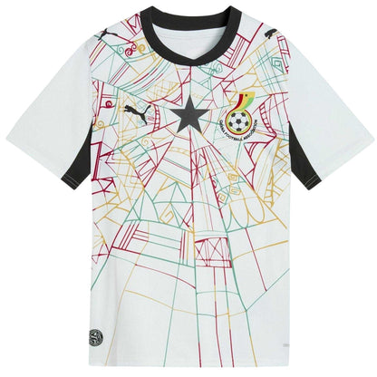White-Red - Front - Puma Childrens-Kids Ghana World Cup 2026 Football Shirt