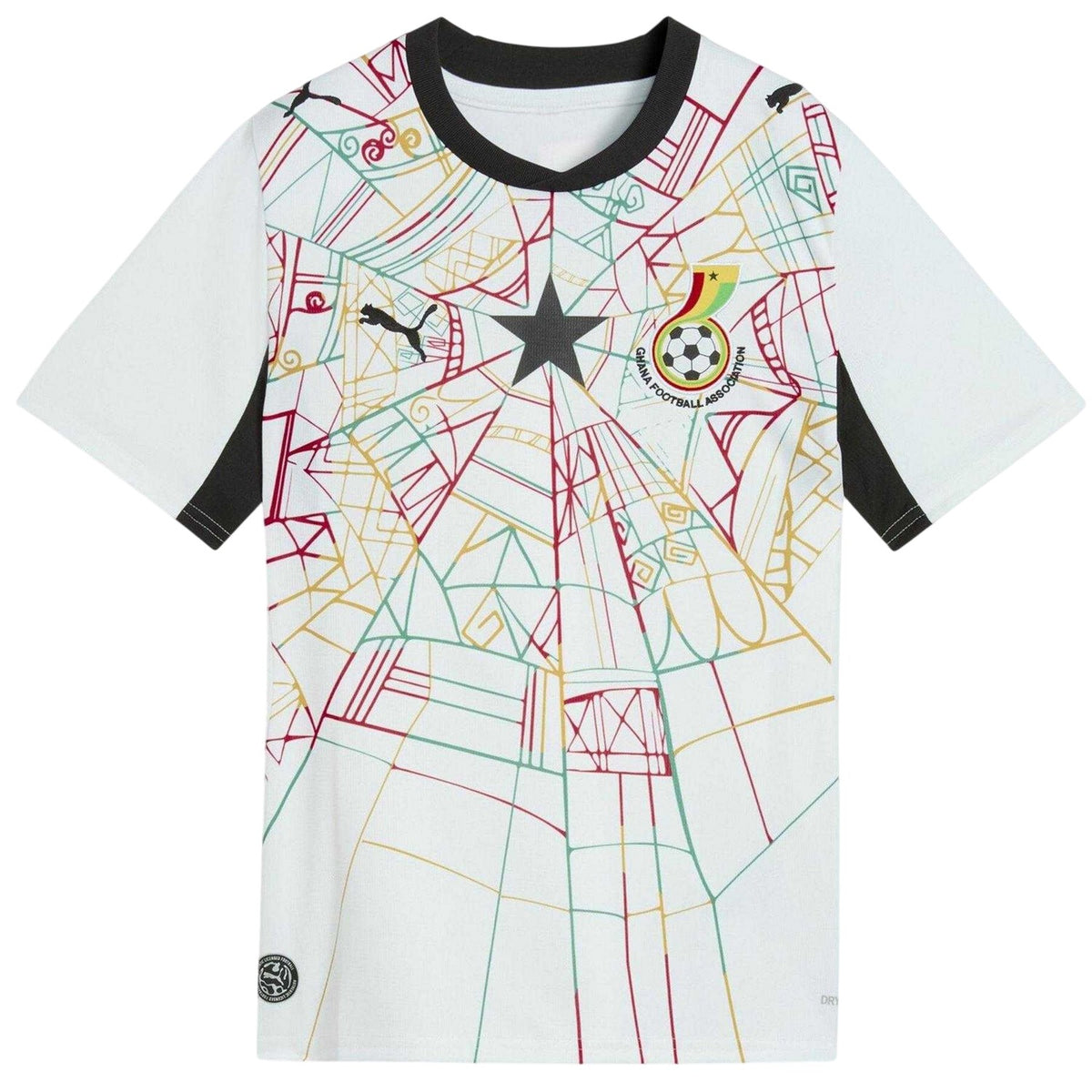 White-Red - Front - Puma Childrens-Kids Ghana World Cup 2026 Football Shirt