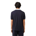 Blue - Back - Lacoste Mens Badge Classic Polo Shirt