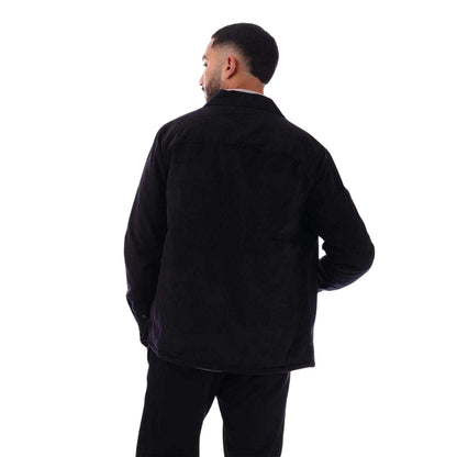Navy - Back - Farah Mens Plain Peached Overshirt
