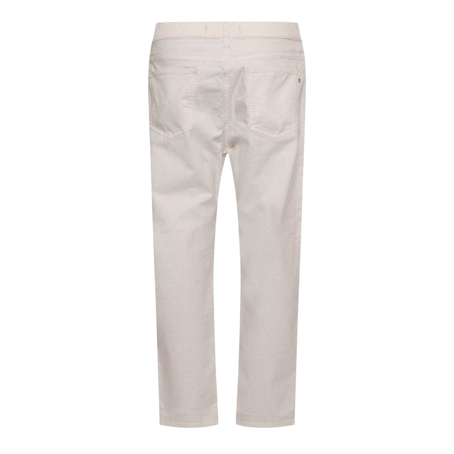 White - Back - Replay Womens-Ladies Straight Jeans