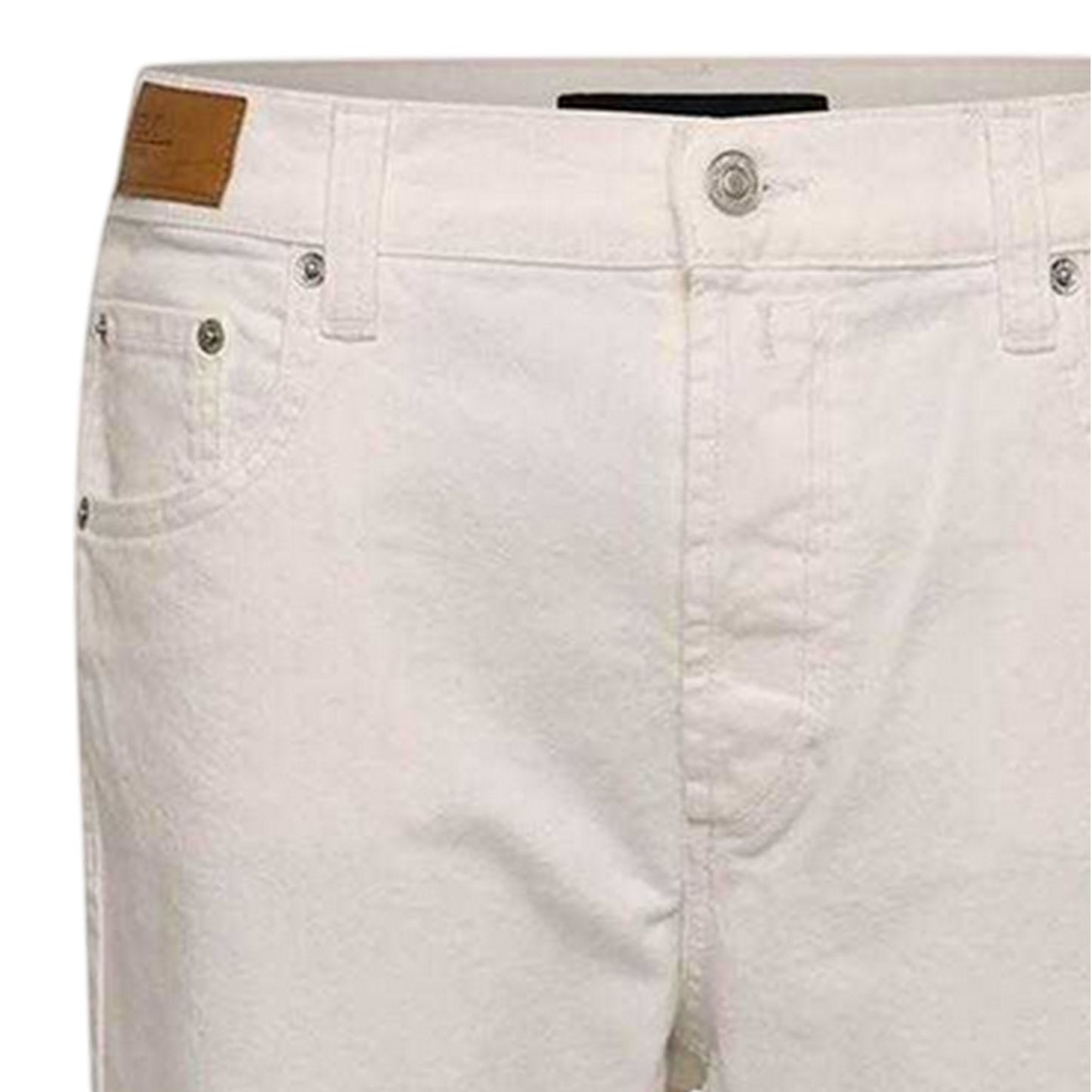 White - Side - Replay Womens-Ladies Straight Jeans