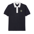 Blue - Front - Lacoste Mens Badge Classic Polo Shirt