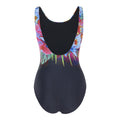 Multicoloured - Back - Speedo Womens-Ladies Floral U-Back One Piece Swimsuit