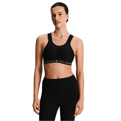 Black - Lifestyle - Shock Absorber Womens-Ladies Logo Sports Bra