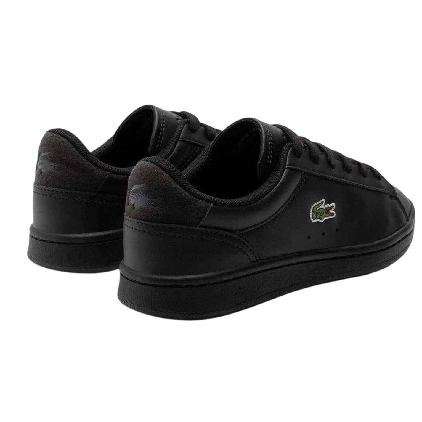 Black - Back - Lacoste Childrens-Kids Carnaby Pro Leather Trainers