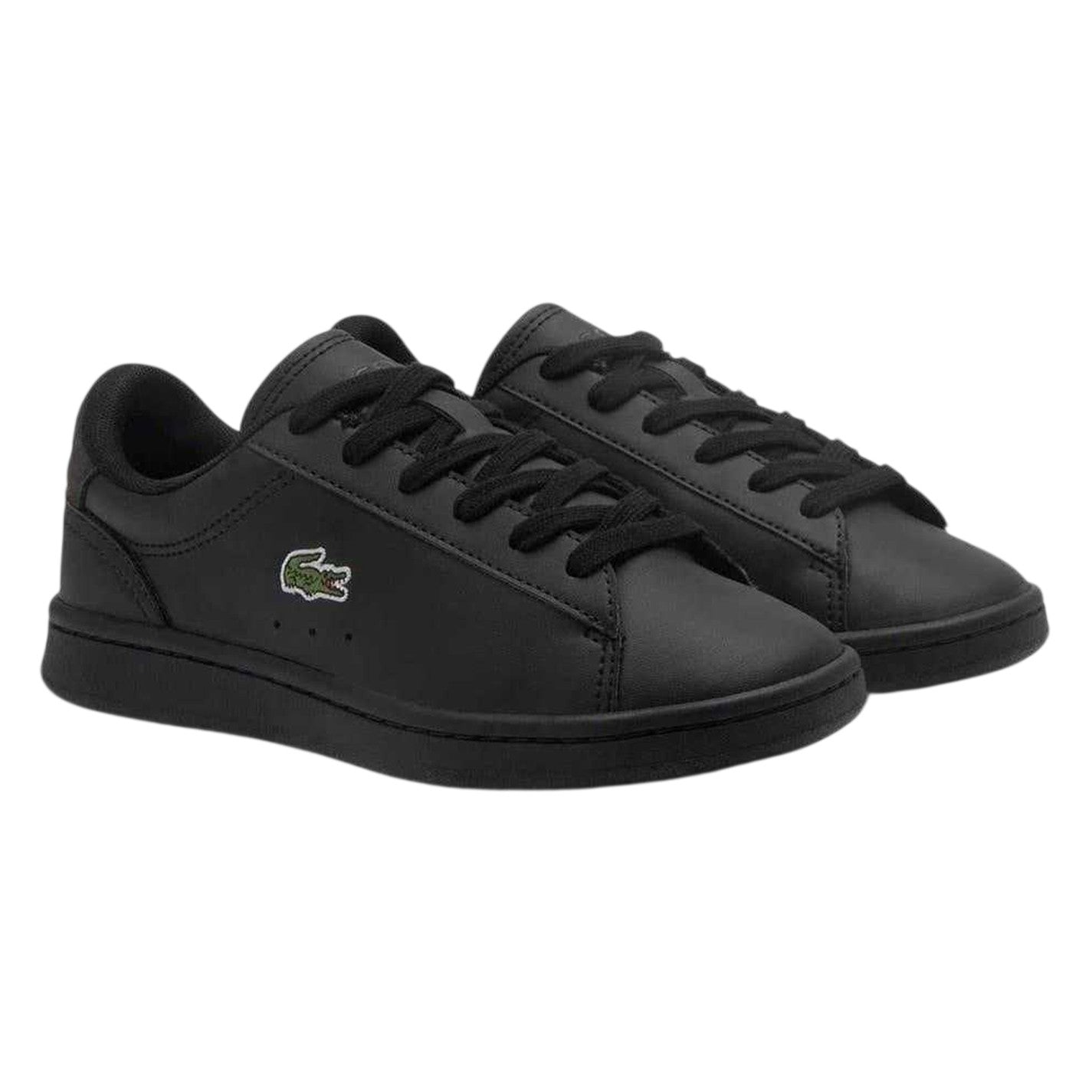 Black - Side - Lacoste Childrens-Kids Carnaby Pro Leather Trainers