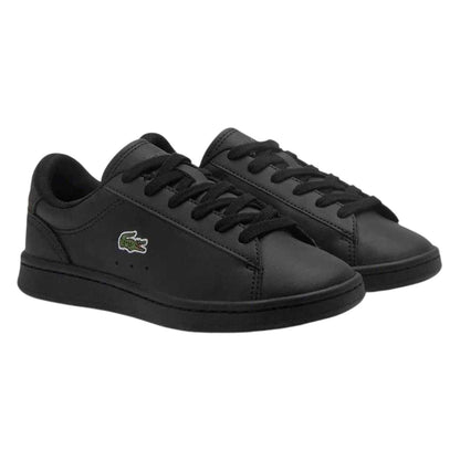 Black - Side - Lacoste Childrens-Kids Carnaby Pro Leather Trainers