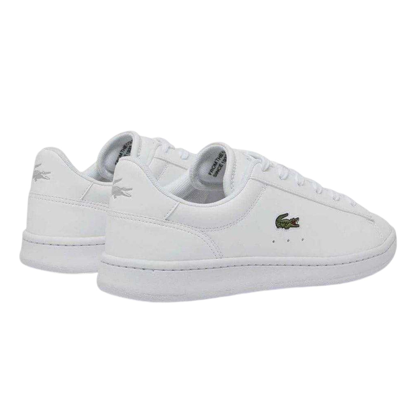 White - Back - Lacoste Childrens-Kids Carnaby Pro Leather Trainers