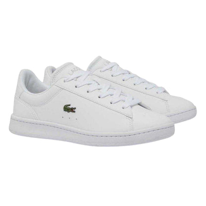 White - Side - Lacoste Childrens-Kids Carnaby Pro Leather Trainers