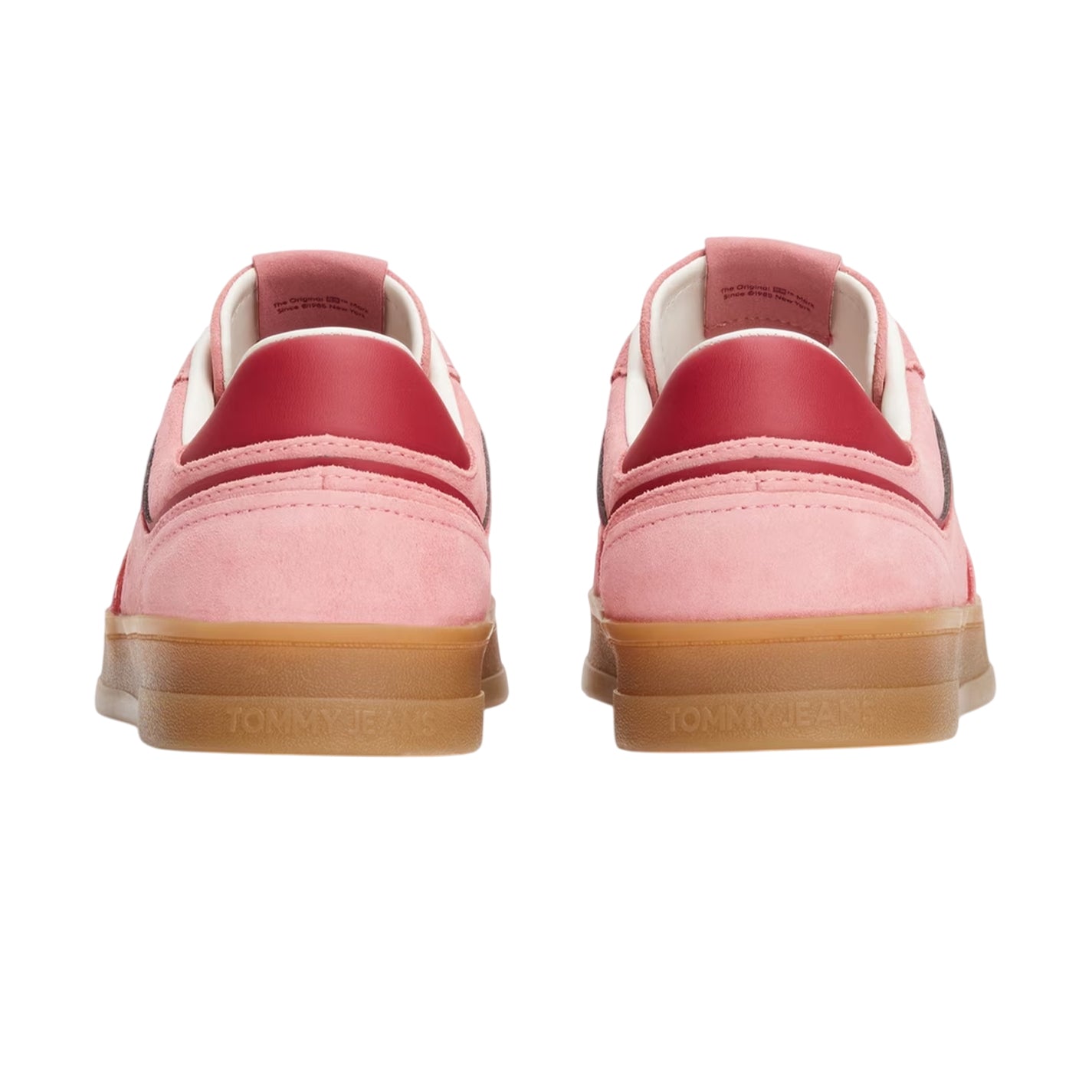 Pink - Back - Tommy Jeans Womens-Ladies Greenwich Low Trainers