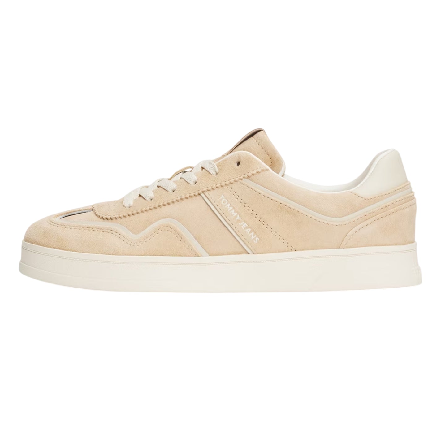 Light Gold - Side - Tommy Jeans Womens-Ladies Greenwich Low Trainers